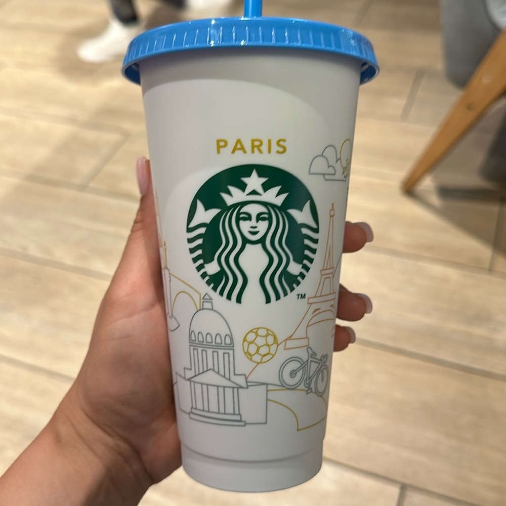 Paris Olympic reusable Starbucks Cup